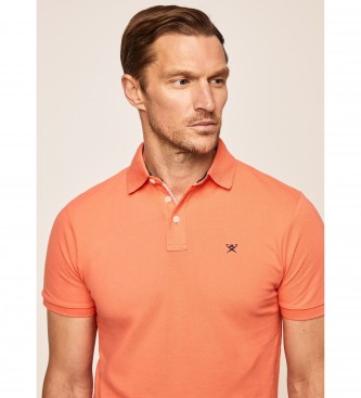 Hackett Orange cotton polo shirt