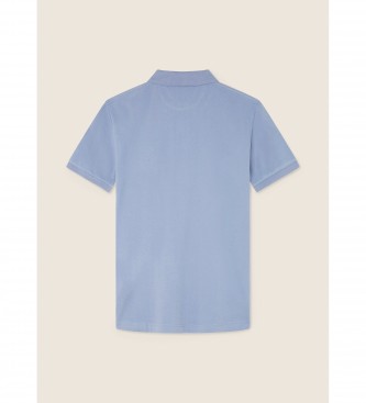 Hackett London PiquÃ© bombažna polo majica modra