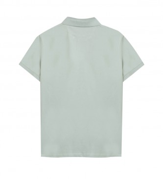 Hackett London Polo in piqu di cotone marrone n verde