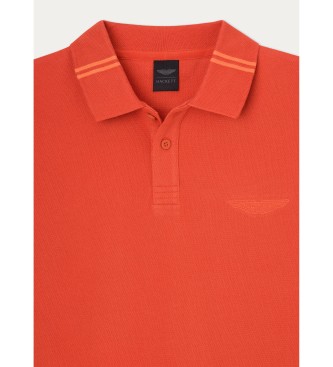 Hackett London Polo Amr Tipped pomarańczowy