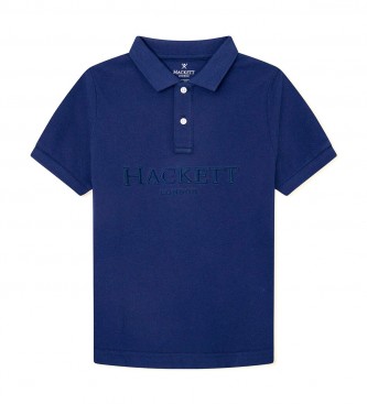 Hackett London Camisa plo bordada Maxi marinha