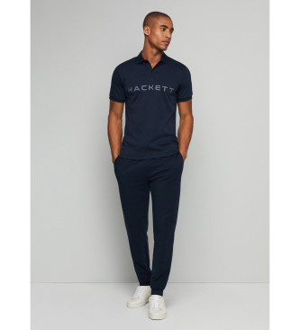 Hackett London Polo blu navy essenziale