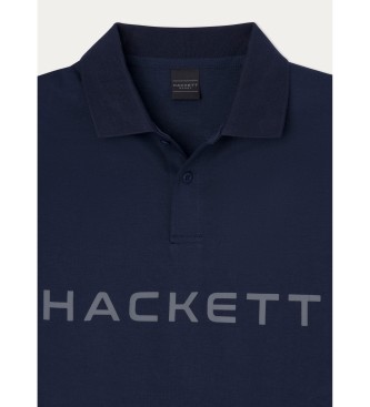 Hackett London Polo blu navy essenziale