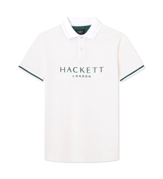 Hackett London Heritage Classic poloshirt hvid