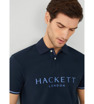 Hackett London Granatowa koszulka polo Heritage Classic