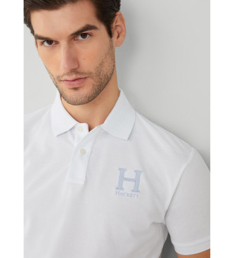 Hackett London Polo Heritage H Logo bianca