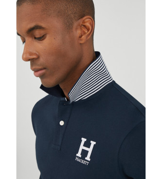 Hackett London Heritage H Logo navy polo