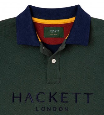 Hackett London Heritage Multi green polo shirt
