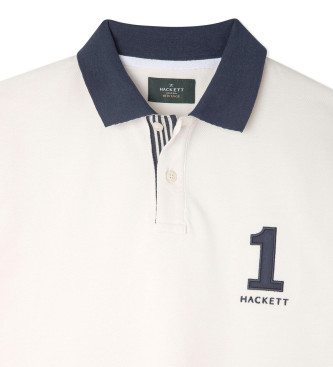 Hackett London Polo majica Heritage Number bela