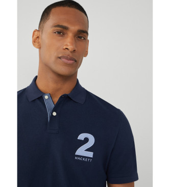 Hackett London Plo Heritage Number azul-marinho