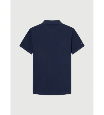 Hackett London Poloshirt Heritage Number navy