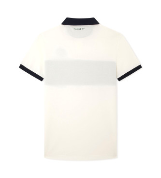 Hackett London Heritage Polo shirt white panel