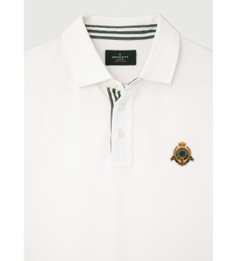 Hackett London Koszulka polo Heritage Trim biała