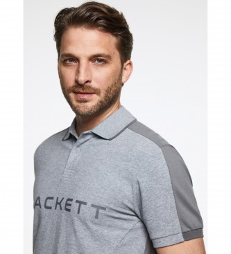 Hackett London Poloshirt met korte mouwen Grijs