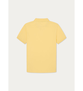 Hackett London Polo Slim Fit Logo yellow