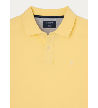 Hackett London Polo Slim Fit Logo geel
