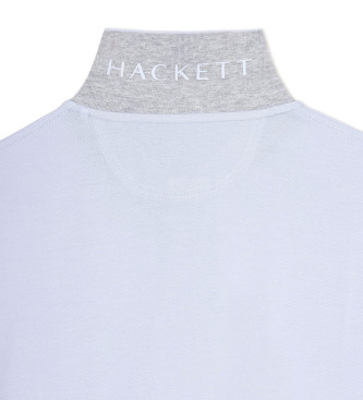 Hackett London Polo Slim Fit Logo lichtblauw