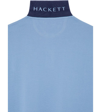 Hackett London Polo Slim Fit Logo modra