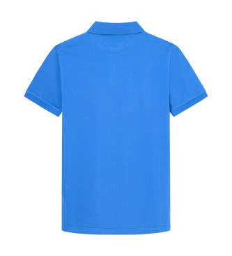 Hackett London Polo Slim Fit Logo blu