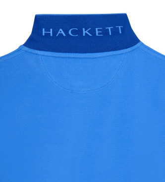 Hackett London Polo Slim Fit Logo bleu