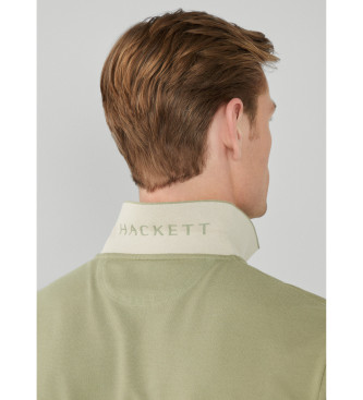 Hackett London Polo Slim Fit Logo verde