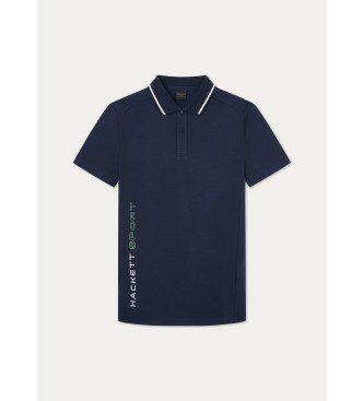 Hackett London Polo tecnologica della Marina