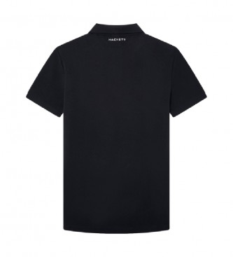 Hackett London Tehnična polo majica črna