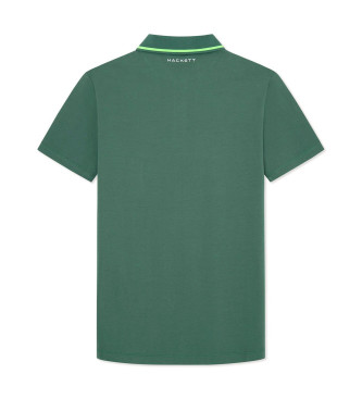 Hackett London Tech Polo zielony