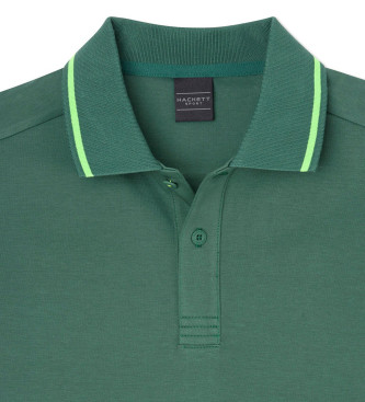 Hackett London Tech Polo zielony