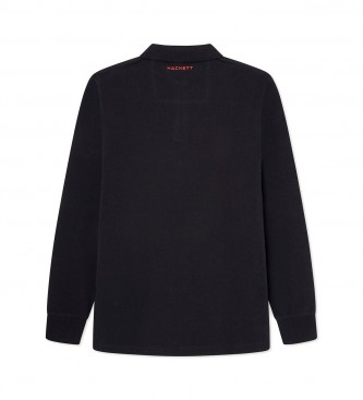 Hackett London Polo majica s konicami črna