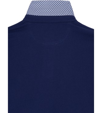 Hackett London Navy cotton polo shirt