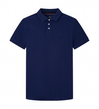 Hackett London Poloshirt aus Baumwolle, marineblau