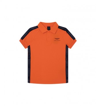 Hackett London AMR orange polo shirt