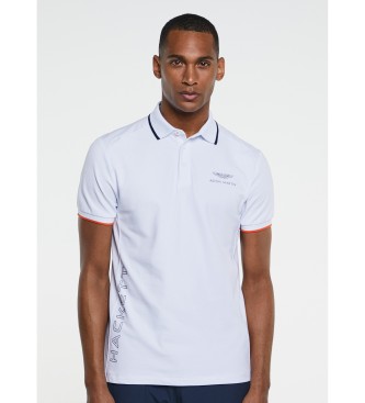 Hackett London Koszulka polo z kołnierzykiem Sport Stripe White