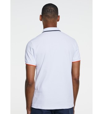 Hackett London Koszulka polo z kołnierzykiem Sport Stripe White