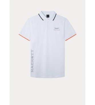 Hackett London Koszulka polo z kołnierzykiem Sport Stripe White