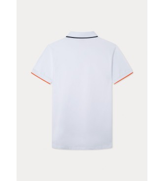 Hackett London Koszulka polo z kołnierzykiem Sport Stripe White