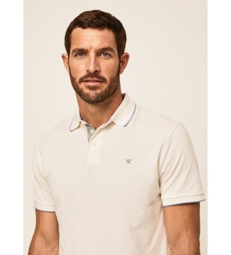 Hackett London Beige Short Sleeve Polo Shirt