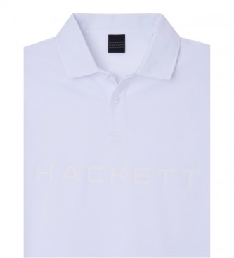 Hackett London Polo Maxi Logo Blanc