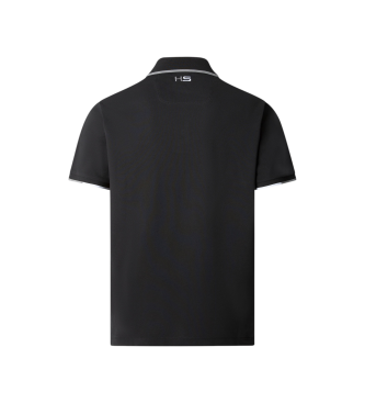 Hackett London Poloshirt med stolpelukning, sort