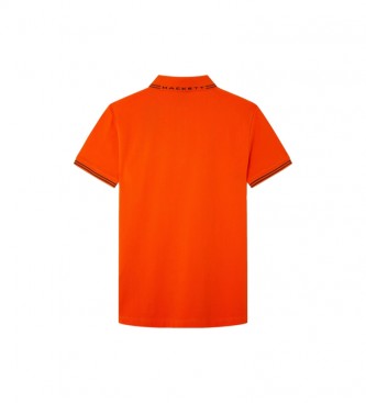 Hackett London Koszulka polo AMR pomarańczowo-czerwona