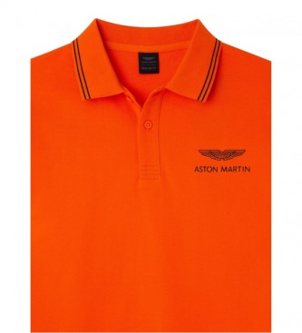 Hackett London Koszulka polo AMR pomarańczowo-czerwona