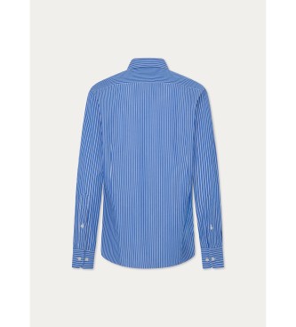 Hackett London Popeline-Hemd Blau