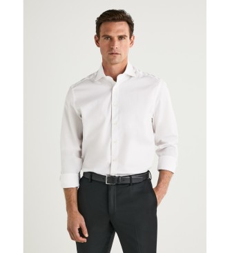 Hackett London Camisa Poplin Blanco