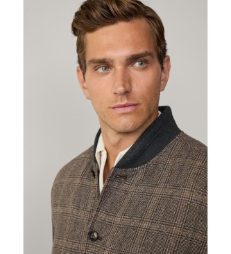 Hackett London Veste bombardier marron