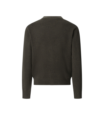 Hackett London POW Hybrid Cardigan zelena