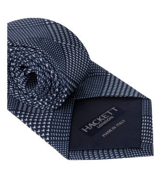 Hackett London Cravatta in seta blu scuro