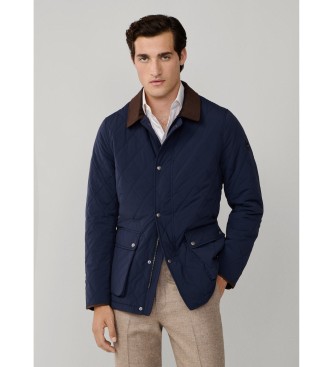 Hackett London jacka i marinblått med vaddering