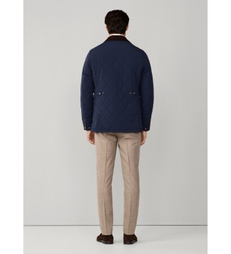 Hackett London jacka i marinblått med vaddering