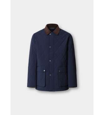 Hackett London jacka i marinblått med vaddering